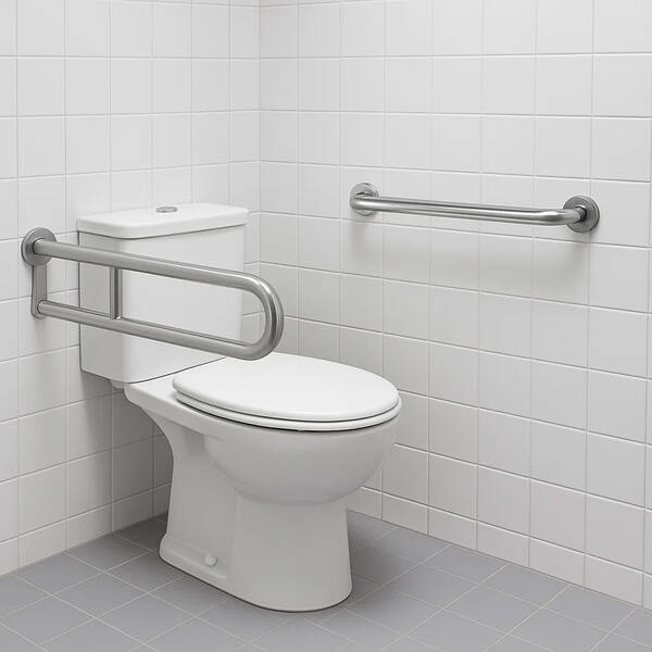 Поручень Genwec Straight Bar GW11 03 04 01 матовая нержавеющая сталь, фото 5