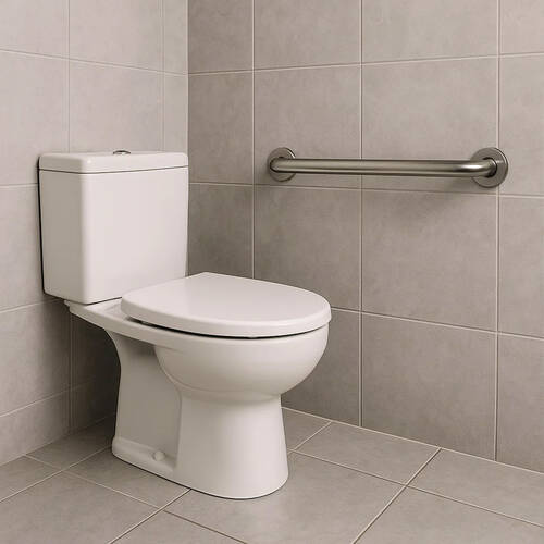 Поручень Genwec Straight Bar GW11 03 04 01 матовая нержавеющая сталь, фото 1