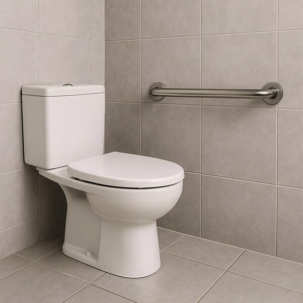 Поручень Genwec Straight Bar GW11 03 04 01 матовая нержавеющая сталь, фото 1