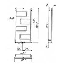 Рушникосушарка водяна Mario Талія 1000х500/50 1000х500 мм хром, фото №2