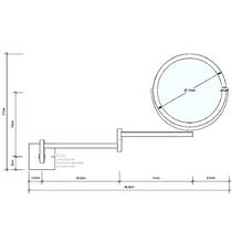 Косметичне дзеркало Decor Walther Classic SP 28/2/V 0105820 зі зібльшенням 5х, золото глянець, фото №3
