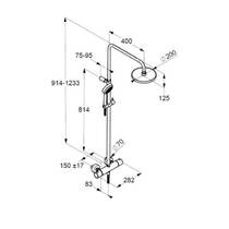 Душевая система Kludi Logo Dual 200 680950500 с термостатом, фото №2