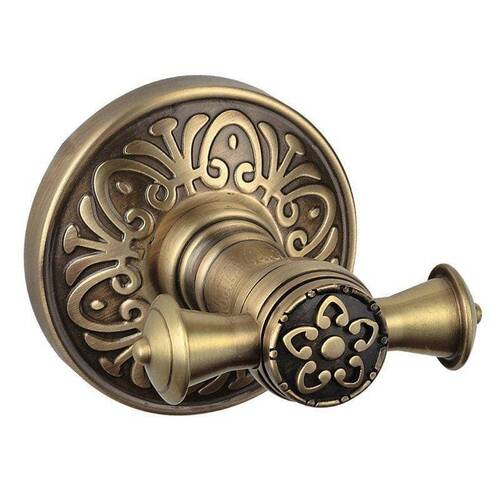 Гачок Аква Родос Milano 9625 подвійний бронза, фото 1