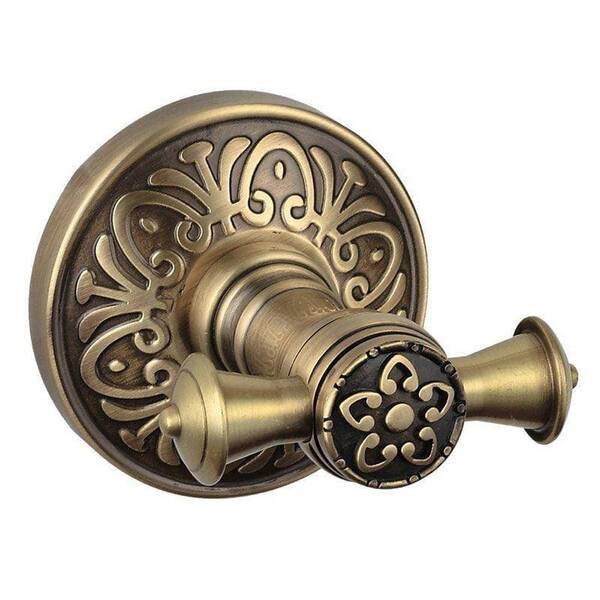 Гачок Аква Родос Milano 9625 подвійний бронза, фото 1