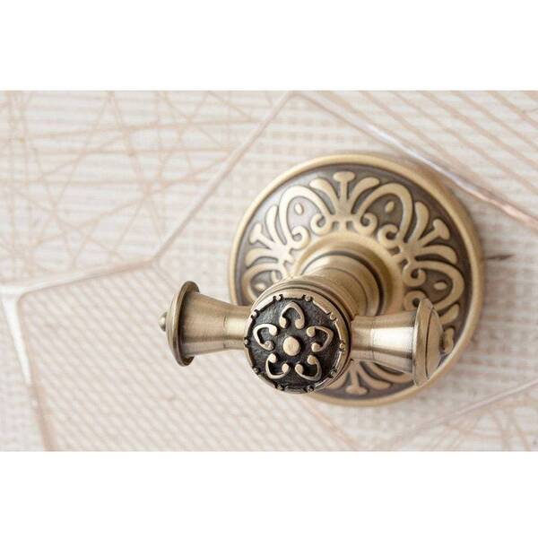 Гачок Аква Родос Milano 9625 подвійний бронза, фото 2