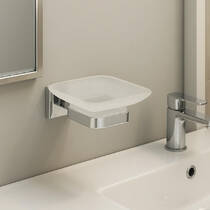 Мильниця Аква Родос Leonardo 9922A з тримачем хром, фото №1