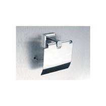 Тримач для туалетного паперу Аква Родос Леонардо 9926 з кришкою хром, фото №3