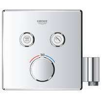 Смеситель скрытого монтажа для душа Grohe Grohtherm SmartControl 29125000 с термостатом, хром, фото №3