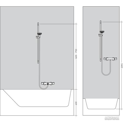 Душовий набір Hansgrohe Crometta 27766000 85 Vario/Unica', фото 2