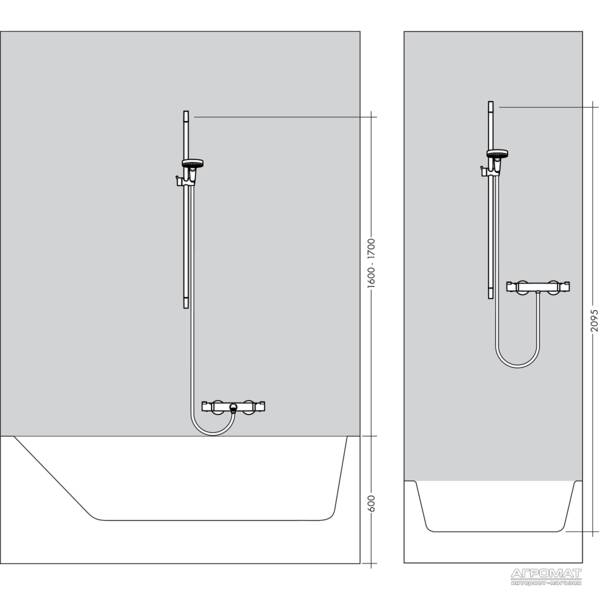 Душовий набір Hansgrohe Crometta 27766000 85 Vario/Unica', фото 2