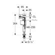 Впускной клапан Geberit 136.726.00.1 типа 340, подвод воды снизу, 1/2