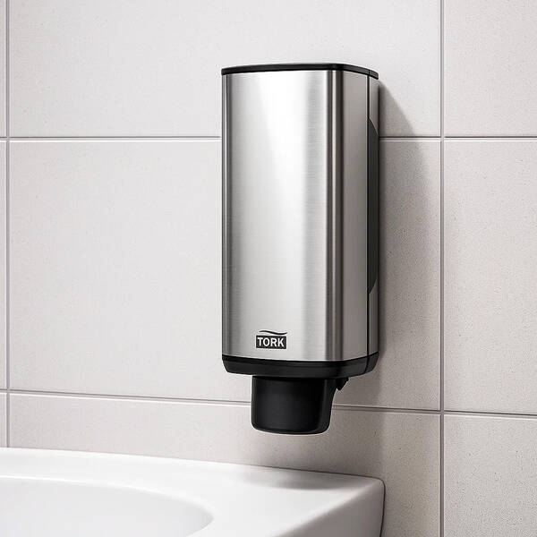 Диспенсер для рідкого мила/піни TORK 460010 нержавіюча сталь/пластик чорний, 1 л, фото 1