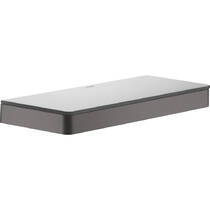 Полиця скляна Axor Universal Softsquare 42838340 30 см хром чорний матовий, фото №1