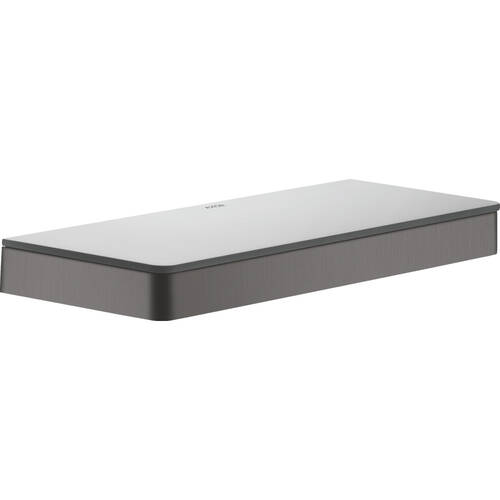 Полиця скляна Axor Universal Softsquare 42838340 30 см хром чорний матовий, фото 1