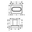 Склянка Axor Universal Softsquare 42834340 з тримачем, хром чорний матовий, фото 2