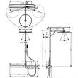 Душова система Axor ShowerSolutions 27984000 з термостатом, хром, фото 2