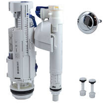 Зливний механізм для компакту Devit Fresh 3110121 з новою клавішею, фото №1