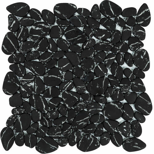 Мозаїка Mozaico De Lux V-Mos VL-426B Black Stone Mosaic 28,5х28,5 см, фото 1