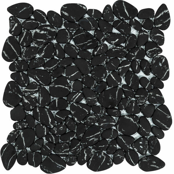 Мозаїка Mozaico De Lux V-Mos VL-426B Black Stone Mosaic 28,5х28,5 см, фото 1