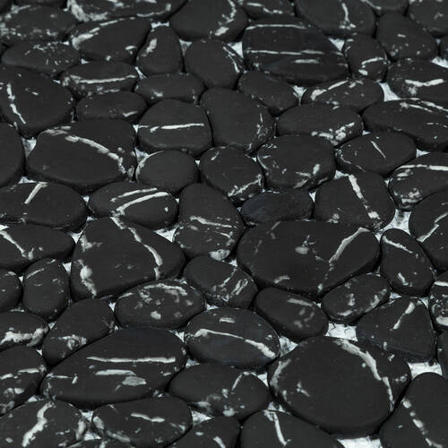 Мозаїка Mozaico De Lux V-Mos VL-426B Black Stone Mosaic 28,5х28,5 см, фото 2