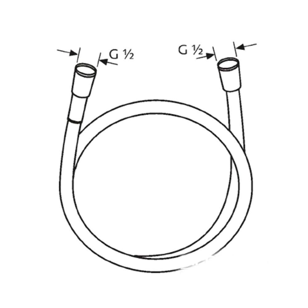 610560500 Logoflex Душовий шланг-1,6m (1 сорт)