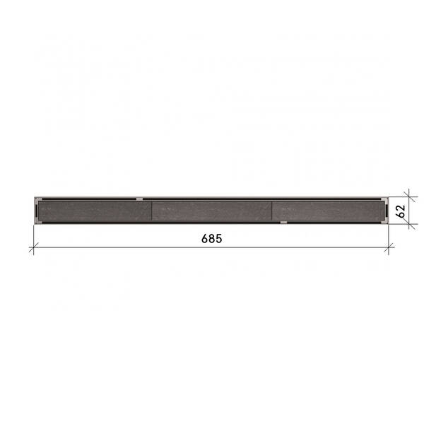Решетка для душевого канала ACO ShowerDrain C-line 9010.88.82 (408599) 685 мм под плитку, фото 4