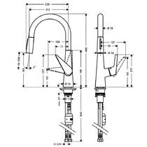 Змішувач для кухні Hansgrohe Talis S M51 72813000 хром, фото №2