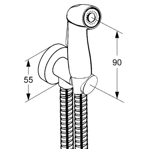 Гігієнічний душ Kludi Bozz 730420500 хром, фото 4