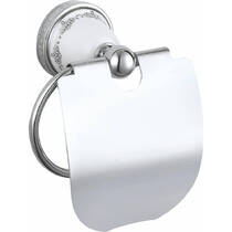 Держатель для туалетной бумаги Аква Родос Victoria 7426 с крышкой, хром, фото №1