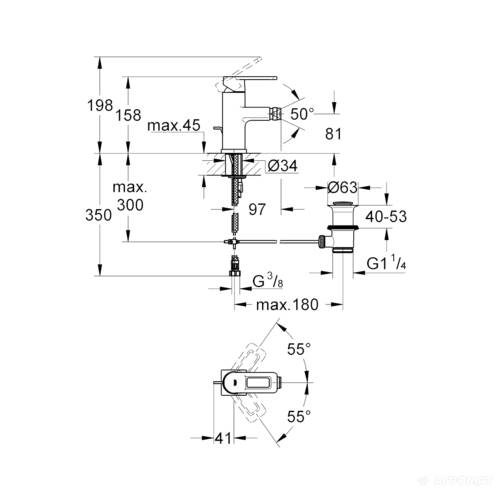 Смеситель для биде Grohe Quadra 32636000, фото 2