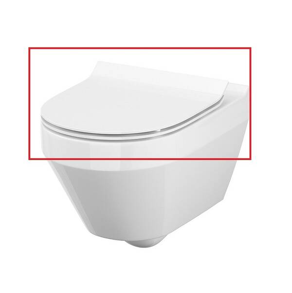 Кришка для унітаза Cersanit Crea Soft Close slim, фото 2