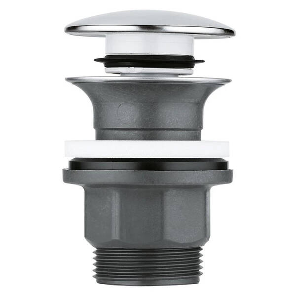 Донний клапан для раковини Grohe 40824000 click/clack хром, фото 1