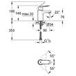 Змішувач для раковини Grohe Eurosmart Cosmopolitan 32824000, фото 3