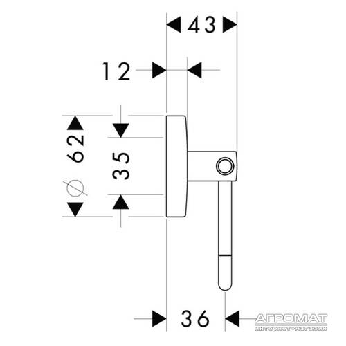 Тримач для туалетного паперу Hansgrohe Logis 40526000 без кришки хром, фото 2