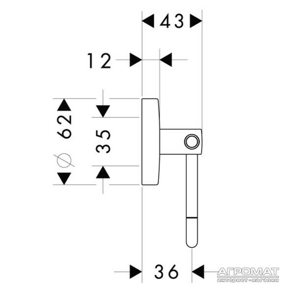 Тримач для туалетного паперу Hansgrohe Logis 40526000 без кришки хром, фото 2