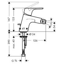 Смеситель для биде Hansgrohe Focus E2 31920000, фото №4