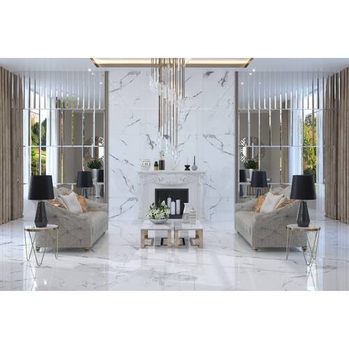 Керамогранит Almera Ceramica Yi918P560 Statuario Matt 90x180 см, фото 2