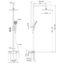 Душевая система Devit Fresh 82420121 с термостатом, фото №2