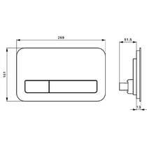 Клавіша змиву Villeroy & Boch ViConnect M200 922400RA сірий глянець, скло, фото №4