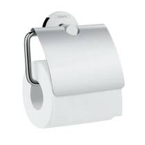 Тримач для туалетного паперу Hansgrohe Logis Universal 41723000 з кришкою хром, фото №1