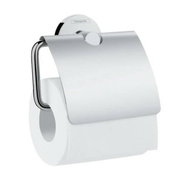 Держатель для туалетной бумаги Hansgrohe Logis Universal 41723000 с крышкой хром, фото 1