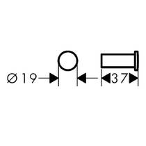 Гачок Hansgrohe Logis Universal 41711000 одинарний хром, фото №2