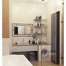 Плитка Porcelanosa Cubica Basic Blanco 33,3x100 см, фото №4