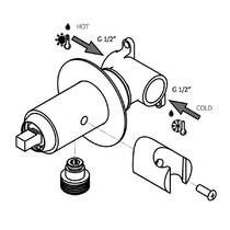 Гігієнічний душ Paffoni Tweet Round Mix ZDUP 110 CR Tondo зі змішувачем, фото №5
