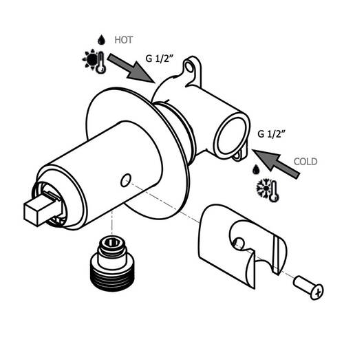Гігієнічний душ Paffoni Tweet Round Mix ZDUP 110 CR Tondo зі змішувачем, фото 5