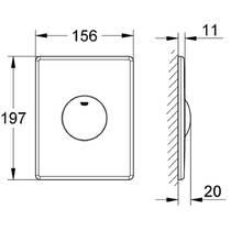 Клавіша змиву Grohe Skate 38672SD0, фото №2