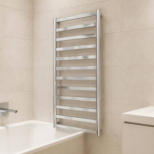 Рушникосушарка водяна Mario Модена 1200х540/500 1200х540 мм полірована нержавіюча сталь, фото 1