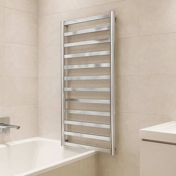 Рушникосушарка водяна Mario Модена 1200х540/500 1200х540 мм полірована нержавіюча сталь, фото 1