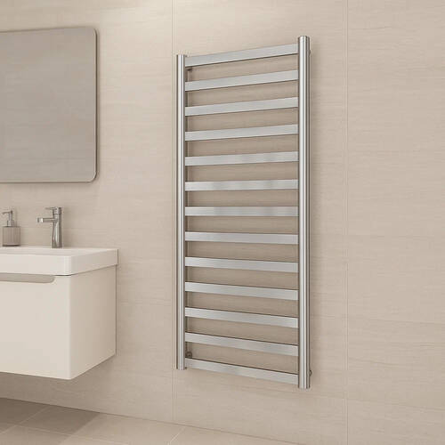 Рушникосушарка водяна Mario Модена 1200х540/500 1200х540 мм полірована нержавіюча сталь, фото 5