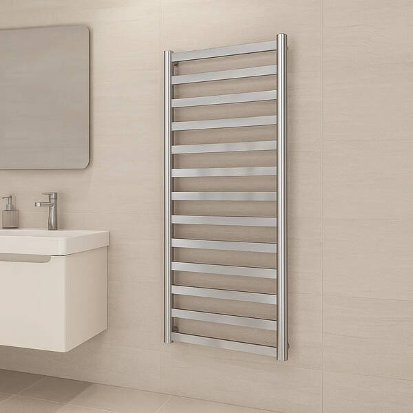 Рушникосушарка водяна Mario Модена 1200х540/500 1200х540 мм полірована нержавіюча сталь, фото 5